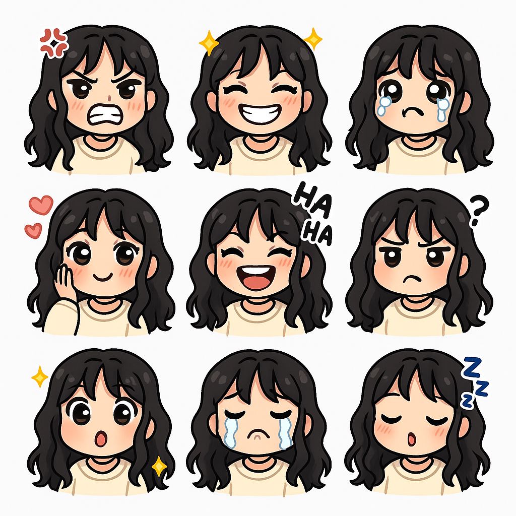 Professional-grade chibi stickers for any platform