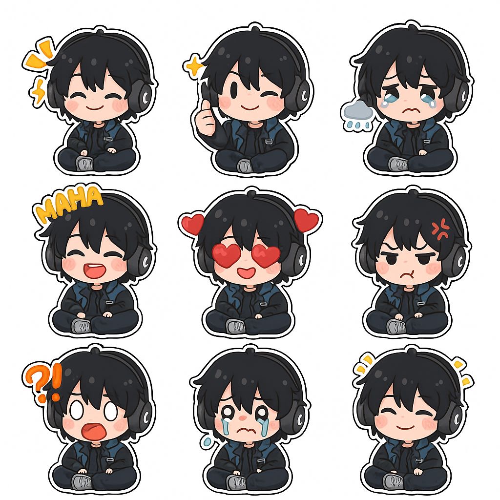 Simple export options for all your chibi stickers