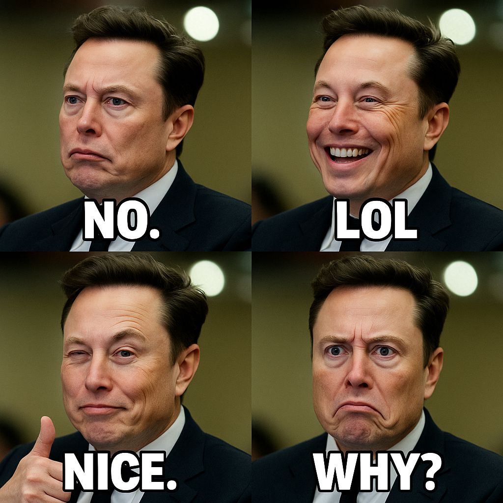 Create dynamic 4-grid emotional reactions